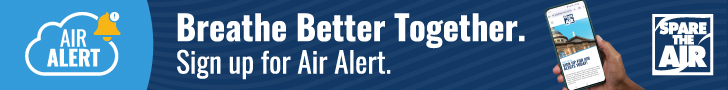 AQMD - STA Ads (Digital Display) - 728 x 90 - 0426-37 - FINAL Breathe Better Together. Sign Up for Air Alert